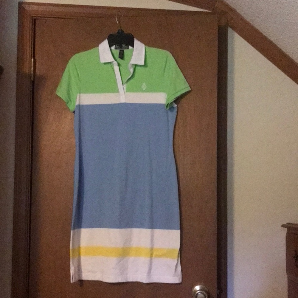 Ralph Lauren cool colors T-shirt dress